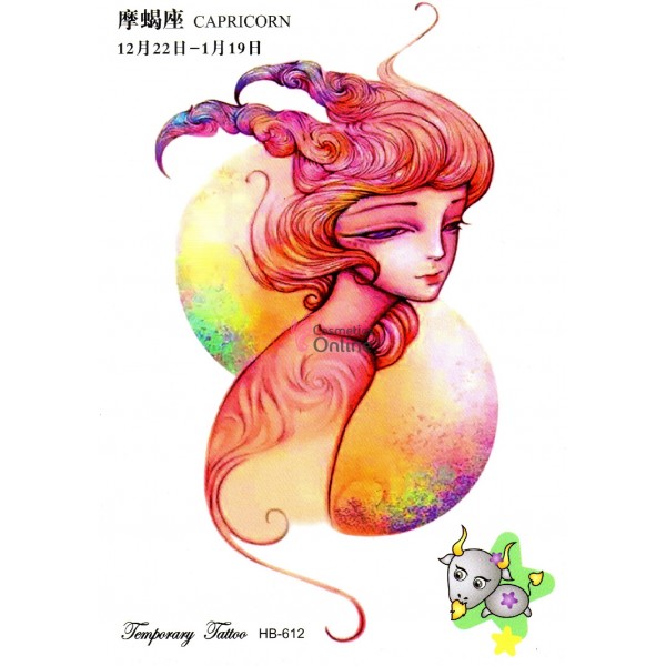 Tatuaje temporare pentru corp HB612 zodia Capricorn